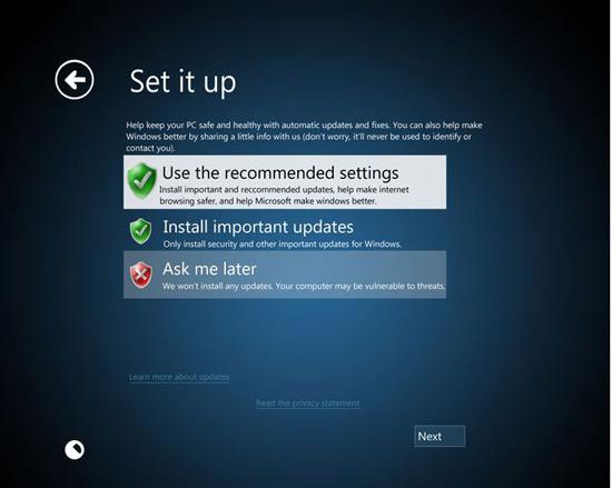 Windows 8 Installation Screenshot: Build M3