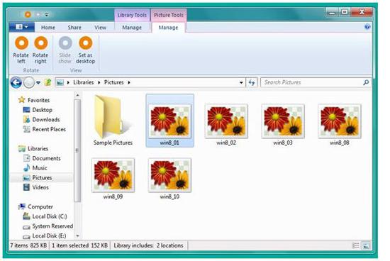 Windows 8 Ribbon UI Screenshots 1