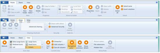 Windows 8 Ribbon UI Screenshots 1
