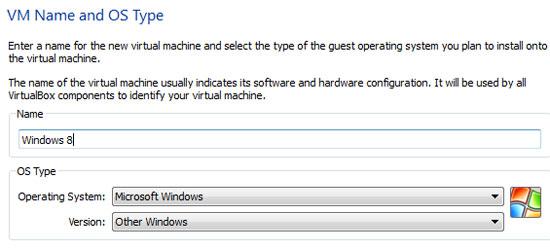 Windows 8 Virtual Machine