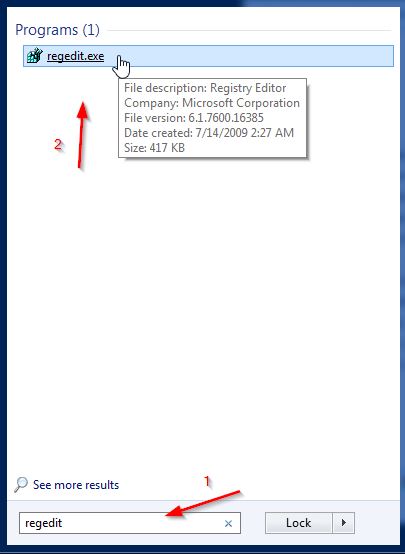 Open Registry Editor