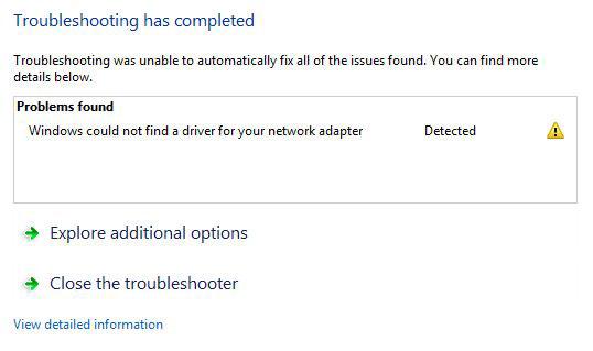 Windows Could Not Find A Driver For Your Network Adapter