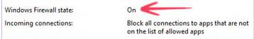 Windows Firewall State