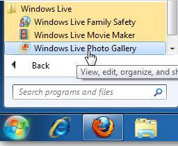 start using Live Photo Gallery