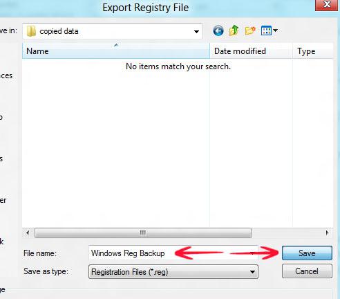 Windows Registry Backup