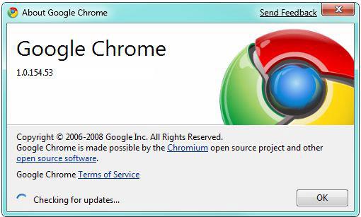 Updating Google Chrome on Windows 7 