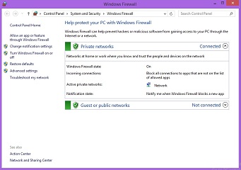 windows8 firewall