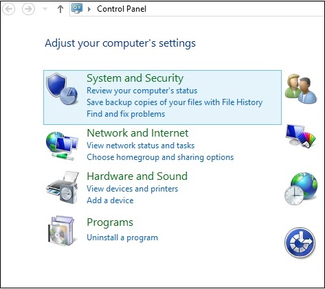 windows8 system and security