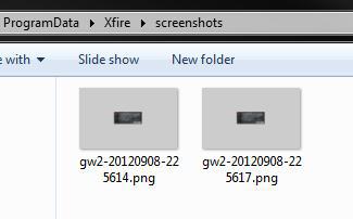 Xfire Screenshot Location