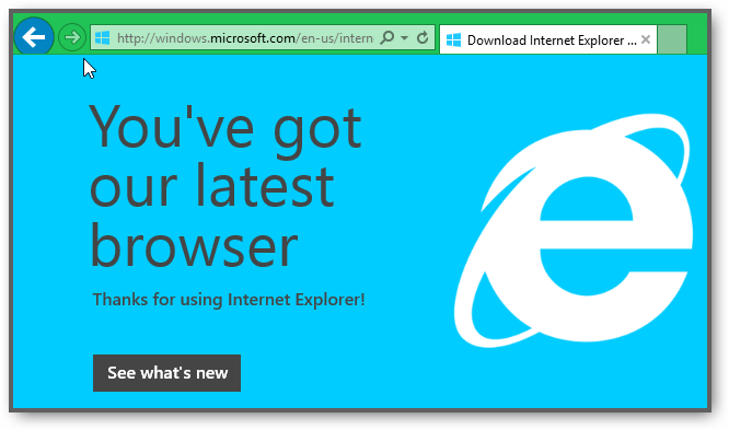 You Got The Latest Version Of Ie 11.Png
