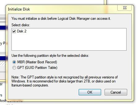 You Must Initialize A Disk Before Logical Disk Manager Can Access It