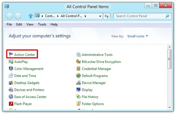 Disable Windows Action 3