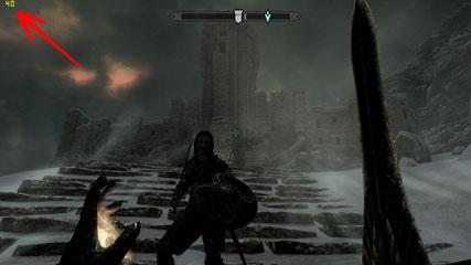 how to show fps in skyrim